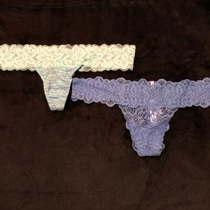 Set of 2 NWT PINK Victoria’s Secret Thong Panties